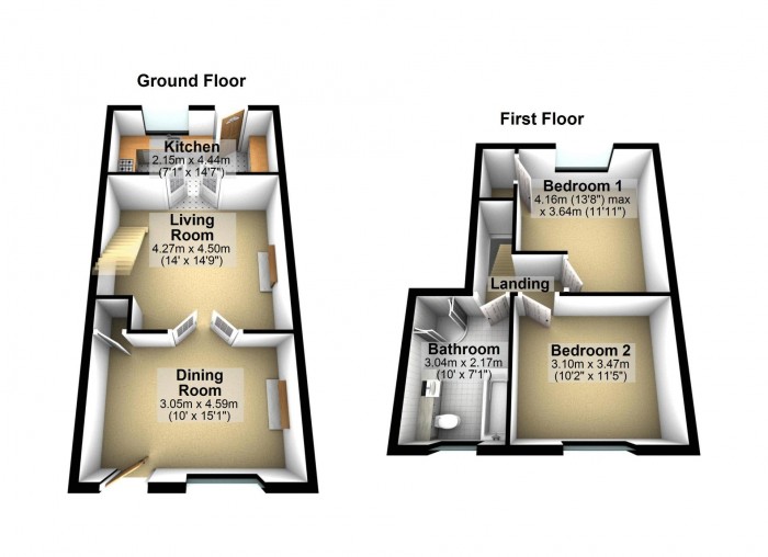Floorplan for Chorley Road, PR6