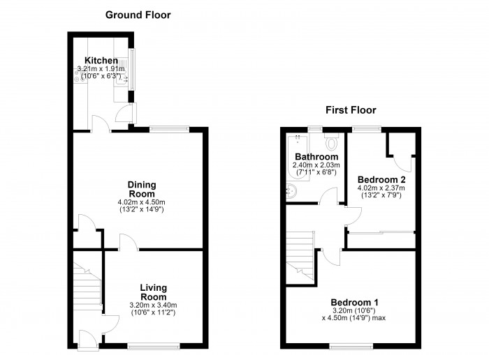 Floorplan for Harrison Road, PR7