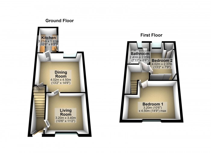 Floorplan for Harrison Road, PR7
